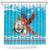 Honduras Christmas Shower Curtain Scarlet Macaw Feliz Navidad