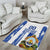 Custom Honduras Football Area Rug Los Catrachos Grunge Style - Wonder Print Shop