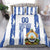 Custom Honduras Football Bedding Set Los Catrachos Grunge Style - Wonder Print Shop