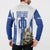 Custom Honduras Football Button Sweatshirt Los Catrachos Grunge Style - Wonder Print Shop