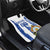 Custom Honduras Football Car Mats Los Catrachos Grunge Style - Wonder Print Shop