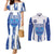 Custom Honduras Football Couples Matching Mermaid Dress and Long Sleeve Button Shirt Los Catrachos Grunge Style