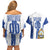 Custom Honduras Football Couples Matching Off Shoulder Short Dress and Hawaiian Shirt Los Catrachos Grunge Style - Wonder Print Shop