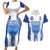 Custom Honduras Football Couples Matching Short Sleeve Bodycon Dress and Hawaiian Shirt Los Catrachos Grunge Style - Wonder Print Shop