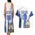 Custom Honduras Football Couples Matching Tank Maxi Dress and Hawaiian Shirt Los Catrachos Grunge Style - Wonder Print Shop