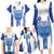 Custom Honduras Football Family Matching Long Sleeve Bodycon Dress and Hawaiian Shirt Los Catrachos Grunge Style - Wonder Print Shop