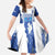 Custom Honduras Football Family Matching Mermaid Dress and Hawaiian Shirt Los Catrachos Grunge Style - Wonder Print Shop