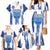 Custom Honduras Football Family Matching Mermaid Dress and Hawaiian Shirt Los Catrachos Grunge Style - Wonder Print Shop