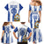 Custom Honduras Football Family Matching Mermaid Dress and Hawaiian Shirt Los Catrachos Grunge Style - Wonder Print Shop