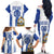 Custom Honduras Football Family Matching Off The Shoulder Long Sleeve Dress and Hawaiian Shirt Los Catrachos Grunge Style - Wonder Print Shop