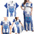 Custom Honduras Football Family Matching Off Shoulder Maxi Dress and Hawaiian Shirt Los Catrachos Grunge Style - Wonder Print Shop