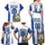 Custom Honduras Football Family Matching Off Shoulder Maxi Dress and Hawaiian Shirt Los Catrachos Grunge Style - Wonder Print Shop