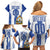 Custom Honduras Football Family Matching Off Shoulder Short Dress and Hawaiian Shirt Los Catrachos Grunge Style - Wonder Print Shop