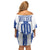 Custom Honduras Football Family Matching Off Shoulder Short Dress and Hawaiian Shirt Los Catrachos Grunge Style - Wonder Print Shop