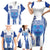 Custom Honduras Football Family Matching Short Sleeve Bodycon Dress and Hawaiian Shirt Los Catrachos Grunge Style - Wonder Print Shop