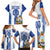 Custom Honduras Football Family Matching Short Sleeve Bodycon Dress and Hawaiian Shirt Los Catrachos Grunge Style - Wonder Print Shop