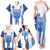 Custom Honduras Football Family Matching Tank Maxi Dress and Hawaiian Shirt Los Catrachos Grunge Style - Wonder Print Shop