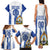 Custom Honduras Football Family Matching Tank Maxi Dress and Hawaiian Shirt Los Catrachos Grunge Style - Wonder Print Shop