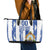 Custom Honduras Football Leather Tote Bag Los Catrachos Grunge Style - Wonder Print Shop