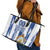 Custom Honduras Football Leather Tote Bag Los Catrachos Grunge Style - Wonder Print Shop