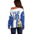 Custom Honduras Football Off Shoulder Sweater Los Catrachos Grunge Style - Wonder Print Shop