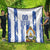 Custom Honduras Football Quilt Los Catrachos Grunge Style - Wonder Print Shop