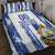 Custom Honduras Football Quilt Bed Set Los Catrachos Grunge Style - Wonder Print Shop