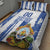 Custom Honduras Football Quilt Bed Set Los Catrachos Grunge Style - Wonder Print Shop