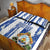 Custom Honduras Football Quilt Bed Set Los Catrachos Grunge Style - Wonder Print Shop