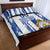 Custom Honduras Football Quilt Bed Set Los Catrachos Grunge Style - Wonder Print Shop