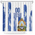 Custom Honduras Football Shower Curtain Los Catrachos Grunge Style