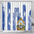 Custom Honduras Football Shower Curtain Los Catrachos Grunge Style