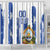 Custom Honduras Football Shower Curtain Los Catrachos Grunge Style