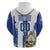 Custom Honduras Football Zip Hoodie Los Catrachos Grunge Style - Wonder Print Shop