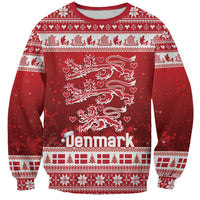 Denmark Christmas Sweatshirt Three Danish Lions - Wonder Print Shop