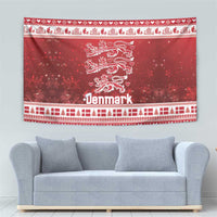 Denmark Christmas Tapestry Three Danish Lions - Wonder Print Shop