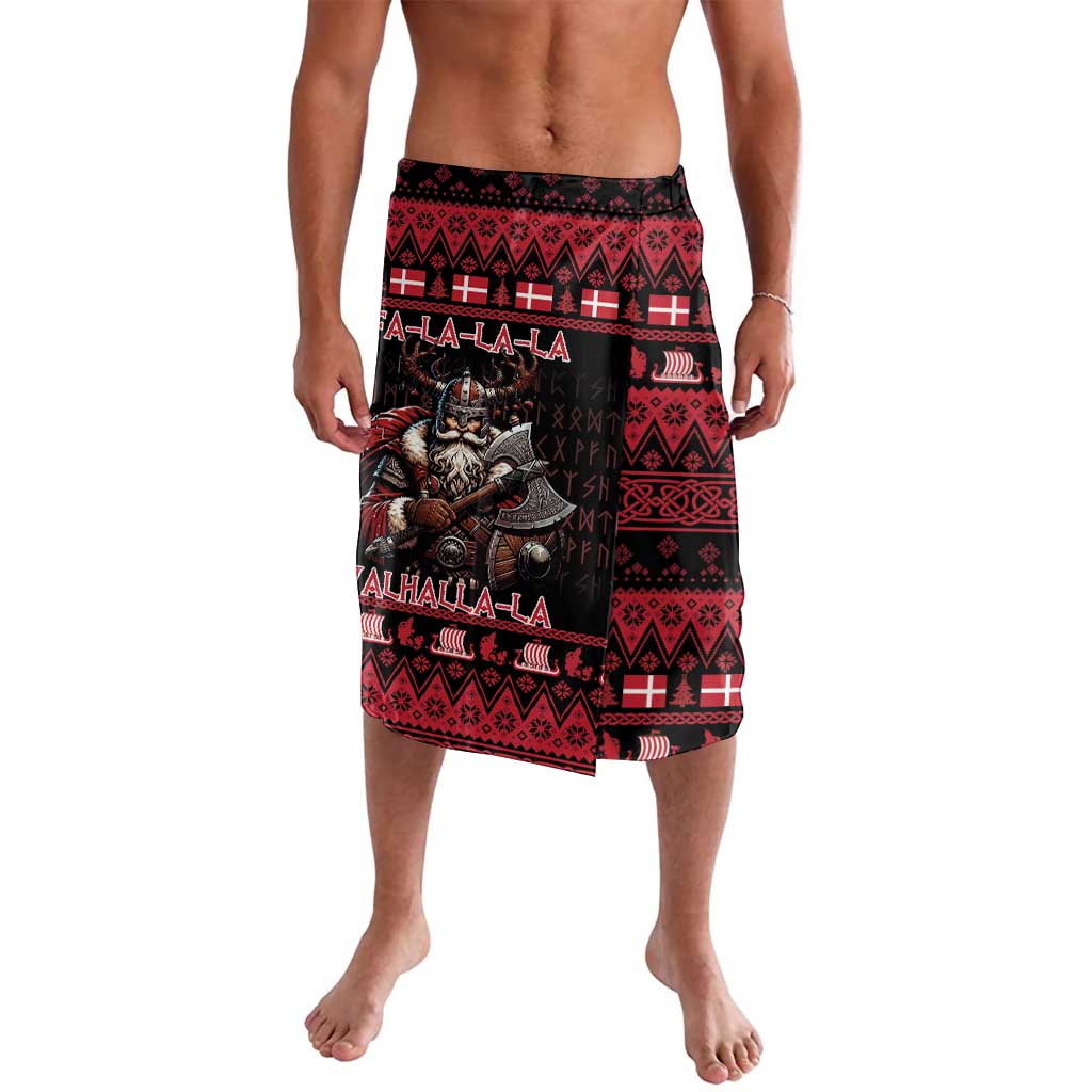 Denmark Santa Viking Christmas Lavalava Julemanden Goes Viking - Wonder Print Shop
