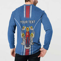 Personalized Belarus Button Sweatshirt Coat Of Arms Minsk Capital