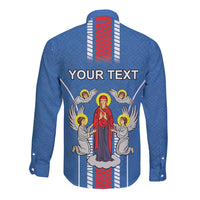 Personalized Belarus Long Sleeve Button Shirt Coat Of Arms Minsk Capital