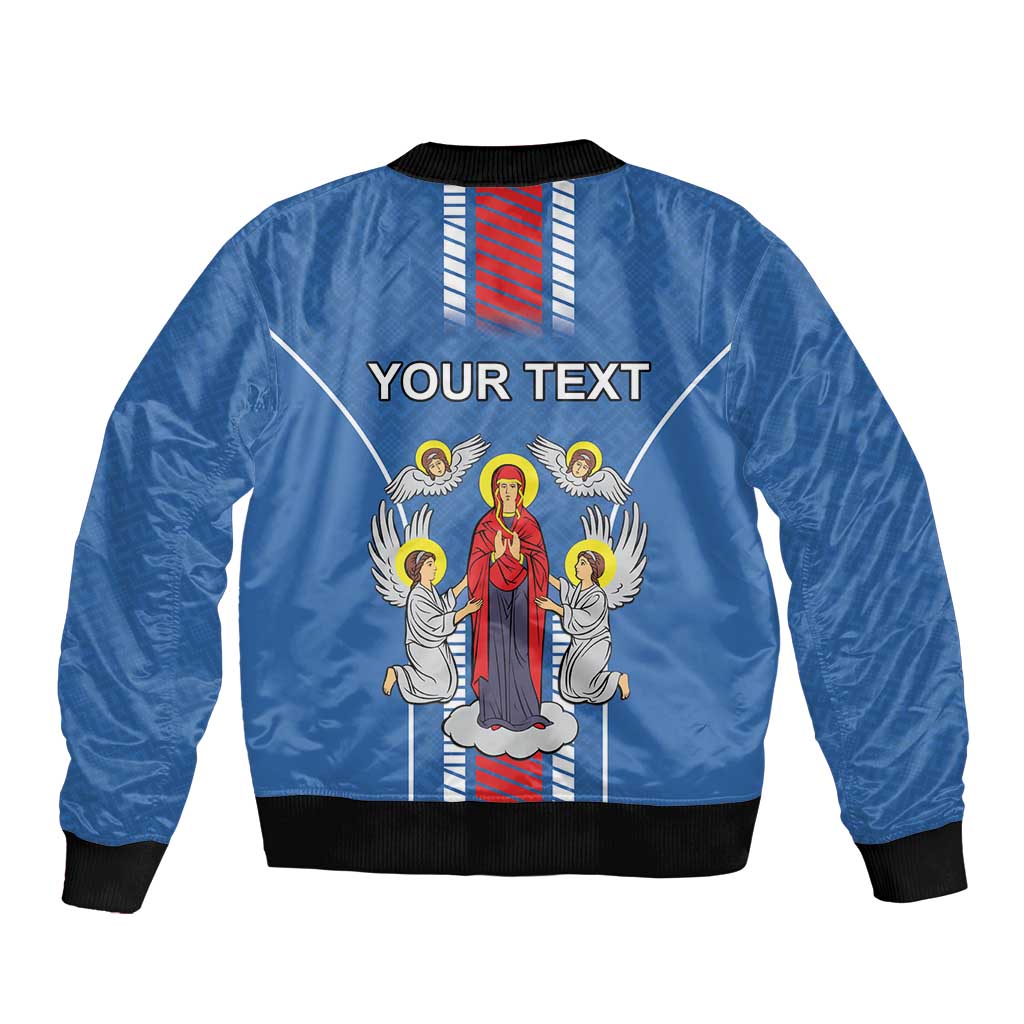 Personalized Belarus Sleeve Zip Bomber Jacket Coat Of Arms Minsk Capital