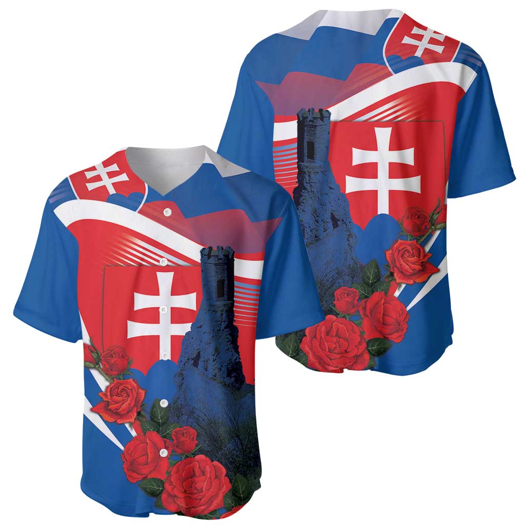 Slovakia Independence Day Baseball Jersey Devín Castle Nad Tatrou sa blyska
