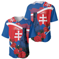 Slovakia Independence Day Baseball Jersey Devín Castle Nad Tatrou sa blyska