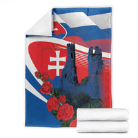 Slovakia Independence Day Blanket Devín Castle Nad Tatrou sa blyska