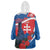 Slovakia Independence Day Wearable Blanket Hoodie Devín Castle Nad Tatrou sa blyska