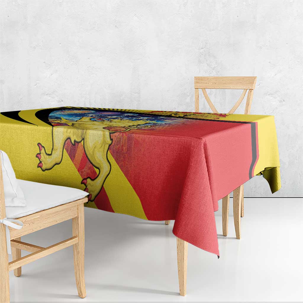 Belgium National Day Tablecloth Atomium Leo Belgicus