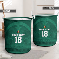 Iraq Football Custom Laundry Basket Mesopotamian Lion Pattern