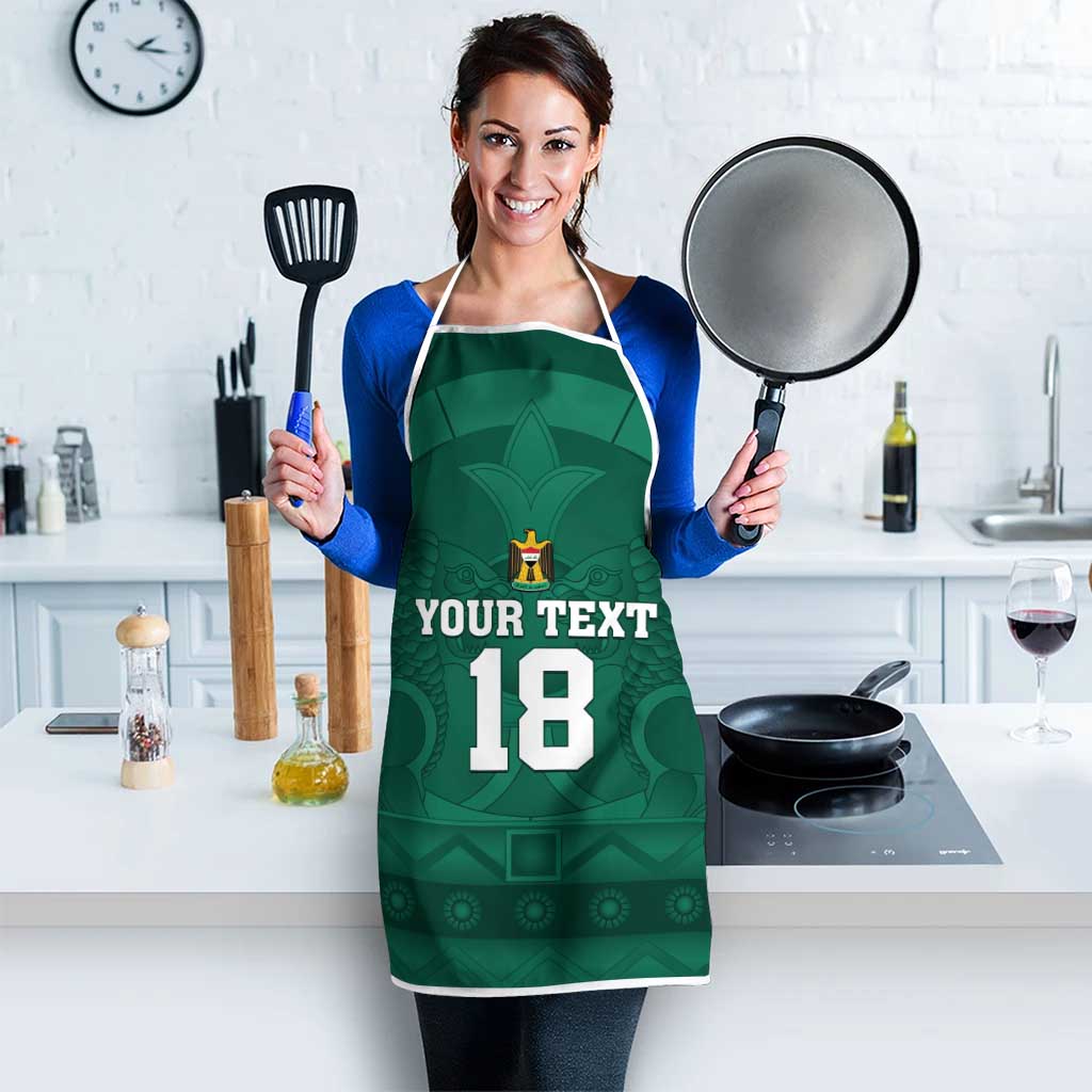 Iraq Football Custom Apron Mesopotamian Lion Pattern