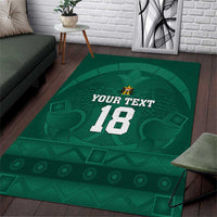 Iraq Football Custom Area Rug Mesopotamian Lion Pattern