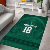 Iraq Football Custom Area Rug Mesopotamian Lion Pattern