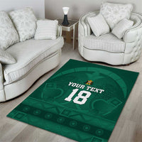 Iraq Football Custom Area Rug Mesopotamian Lion Pattern